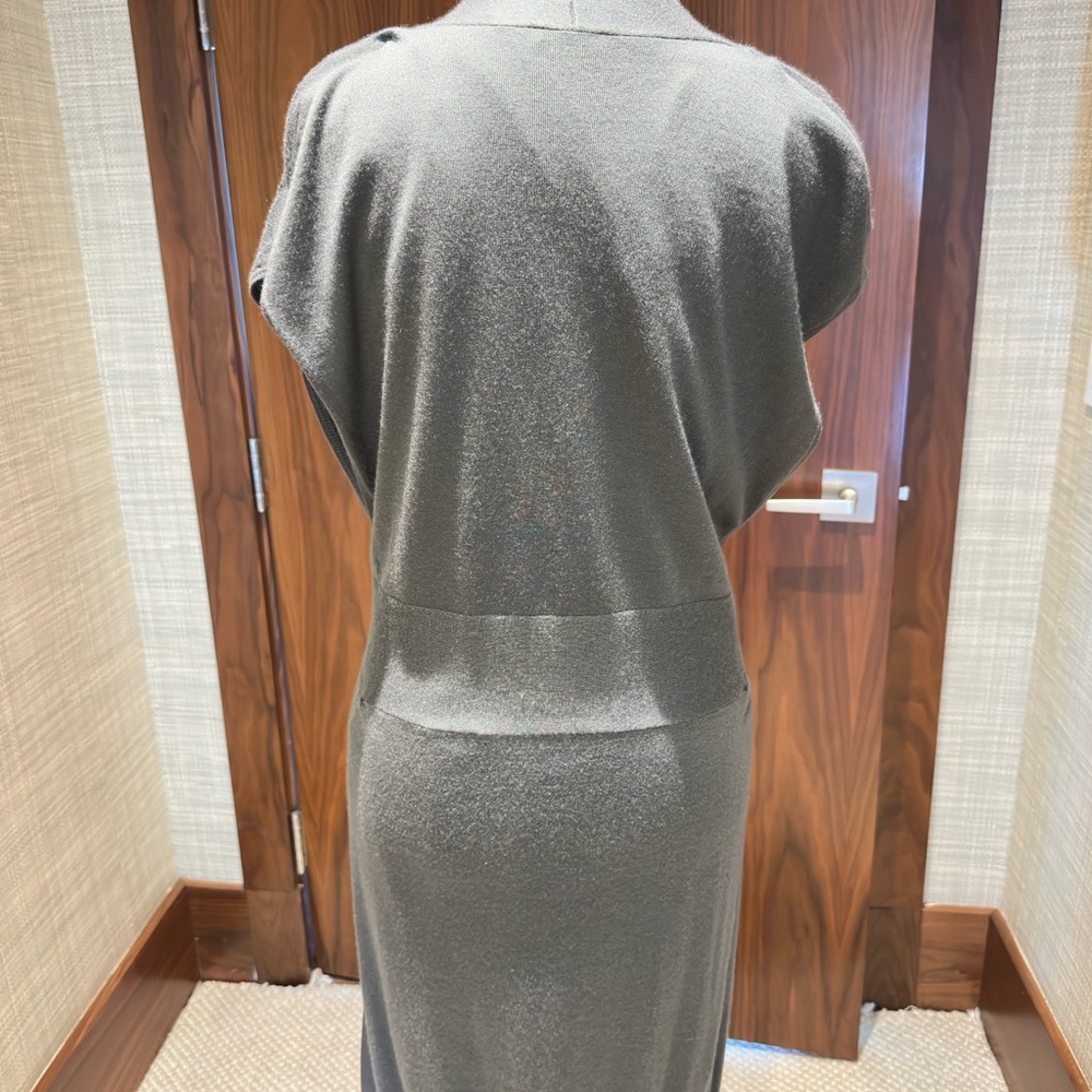 Brunello Cucinelli Gray High Low Dress - Picture 4 of 6